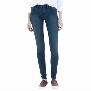 Madewell Mid Rise Dark Blue Denim Leggings 28